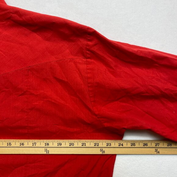 Vintage Ranchwear Pearl Snap Shirt Men's 16.5 /35 Red Long Sleeve Button Up - Picture 10 of 12